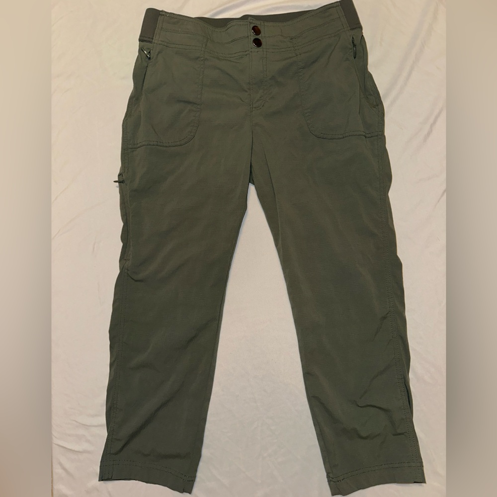 Athleta Athletic Pants Women's Size 8 Tall - Olive Green - Casual Workout Travel - Picture 10 of 10